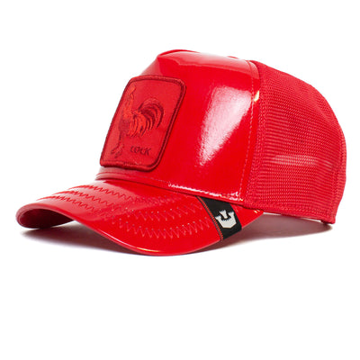 BIG RED-PATENT LEATHER GOORIN BROS RED