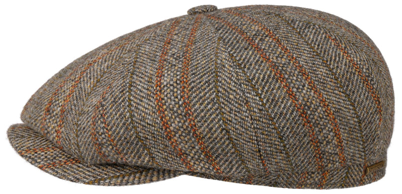 Hatteras Schirmmütze Herringbone Virgin Wool Stetson Taupe