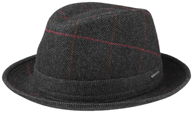 FEDORA TWEED WOOL        STETSON ANTHRA 55