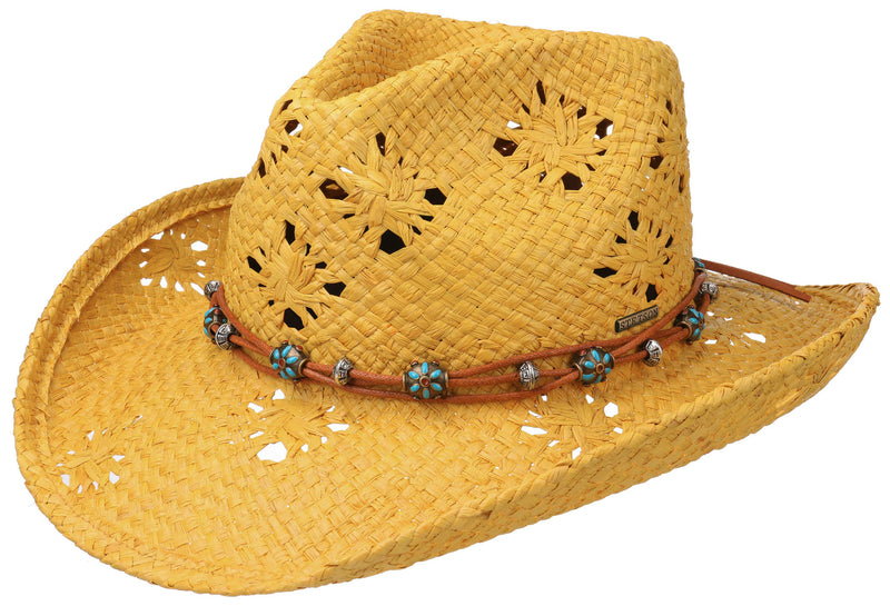 WESTERN RAFFIA STETSON GELB