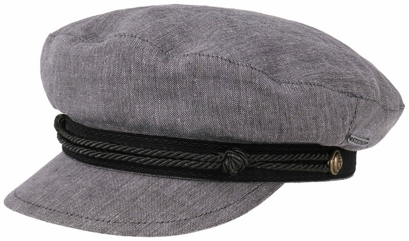 RIDERS CAP LINEN STETSON GRAU S