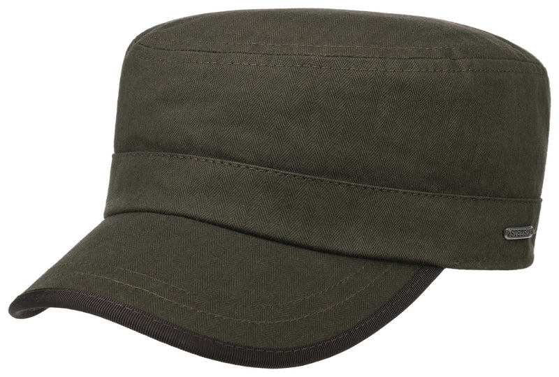 ARMY CAP CO HERRINGBONE STETSON OLIV S