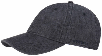 BASEBALL CAP LINEN STETSON GRAU S