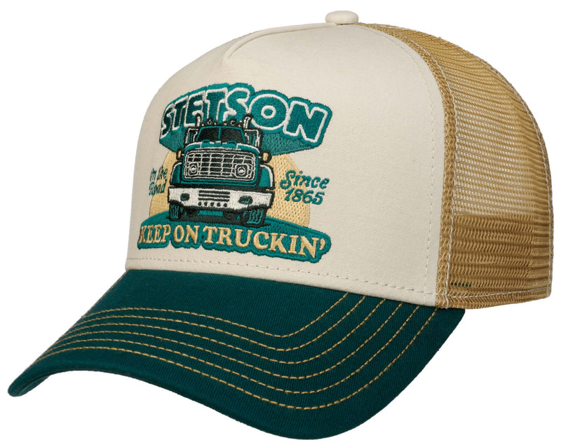 Trucker Cap Keep On Trucking Stetson Green Sand