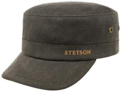 ARMY CAP HERRINGBONE STETSON FISCHGRAT S - Hut - online.at