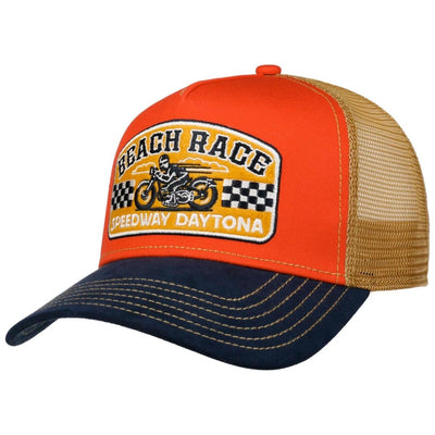 Trucker Cap Beach Race JJ Hats Navy Red - Hut - online.at