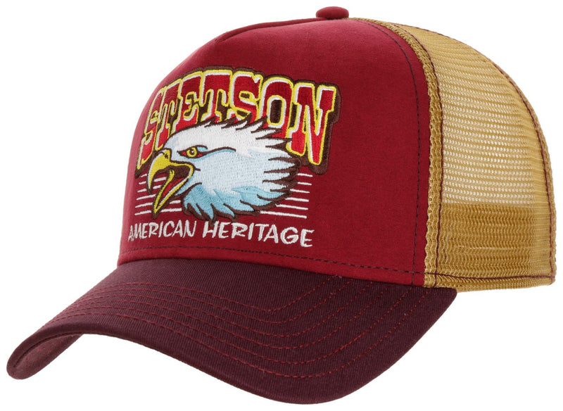 TRUCKER CAP EAGLE HEAD STETSON ROT - Hut - online.at