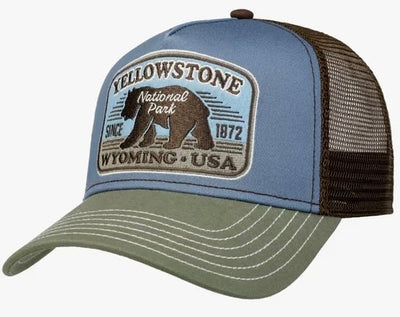 Trucker Cap Yellowstone JJ Hats Olive Dusty Blue - Hut - online.at